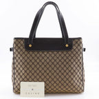Celine Macadam Canvas and Calf Brown Handbag — view 8