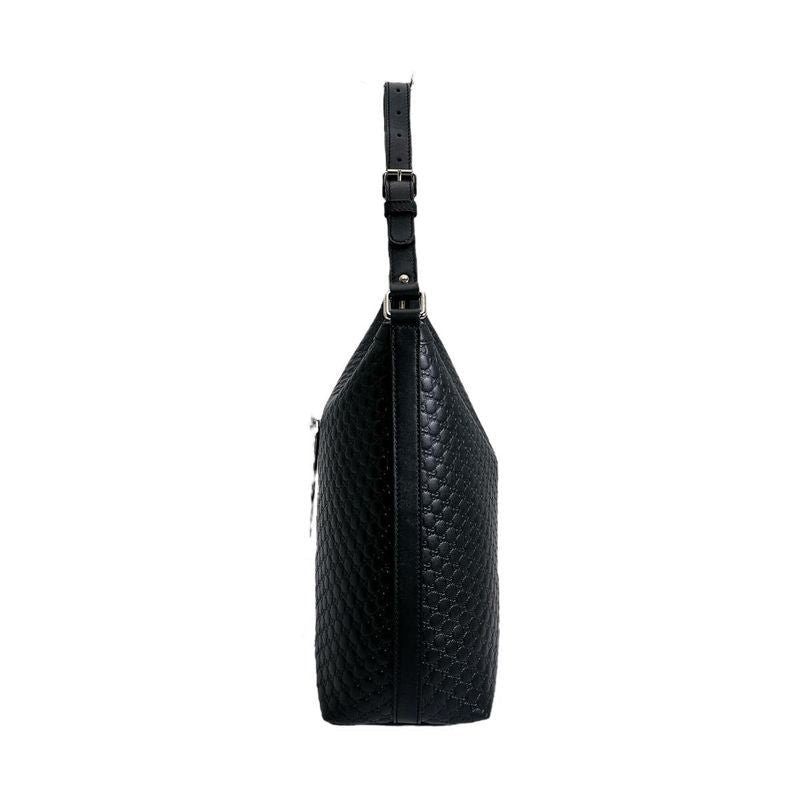 Gucci Guccissima One Shoulder Bag Micro Black — view 3