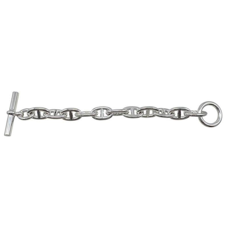Hermes Bracelet Chaine D'ancre TGM B 011 AG 925 11 Frames Silver — view 3