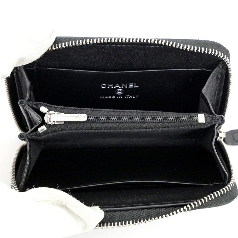 Chanel Compact Wallet Star Black Ap3728 Coin Case — view 6