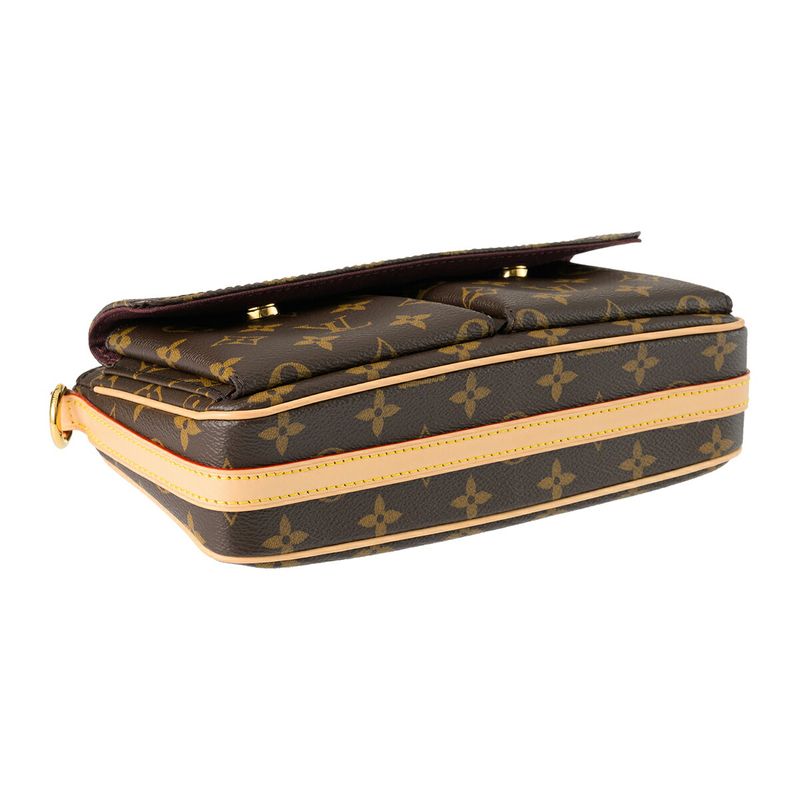 Louis Vuitton Shoulder Bag Vivacite Monogram Brown — view 3