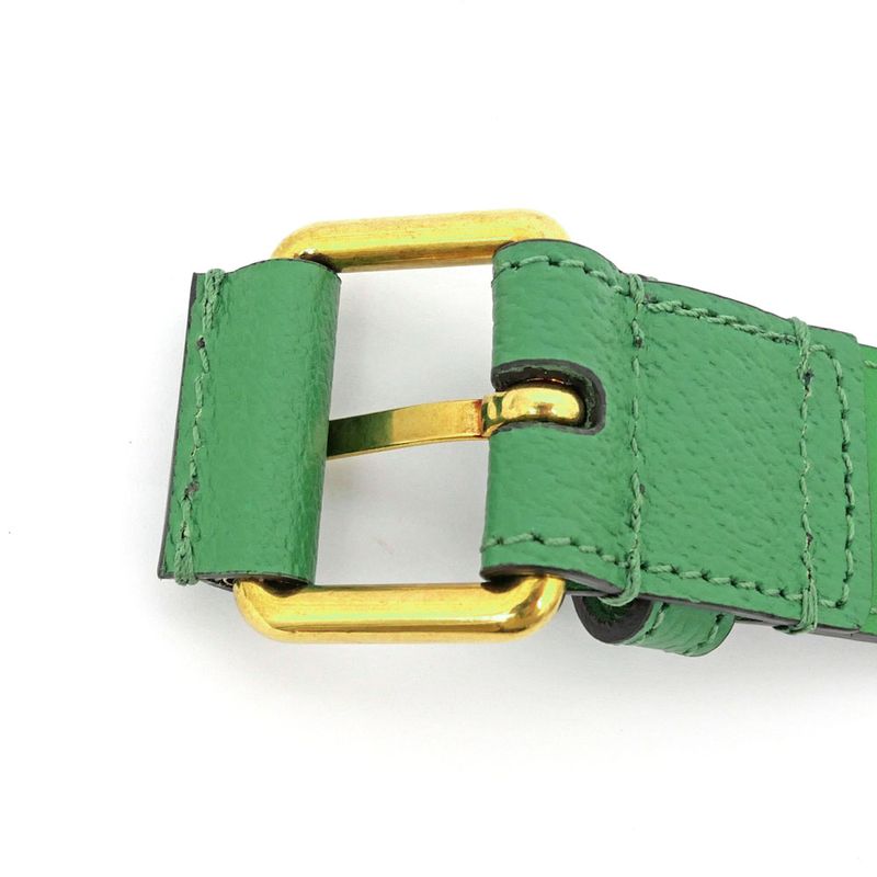 Gucci Adidas Belt Green Gold Hardware 95 cm — view 9