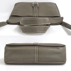 Hermes Halzan 31 Taurillon Clemence Etain Silver Hardware R 2014 Gray — view 4