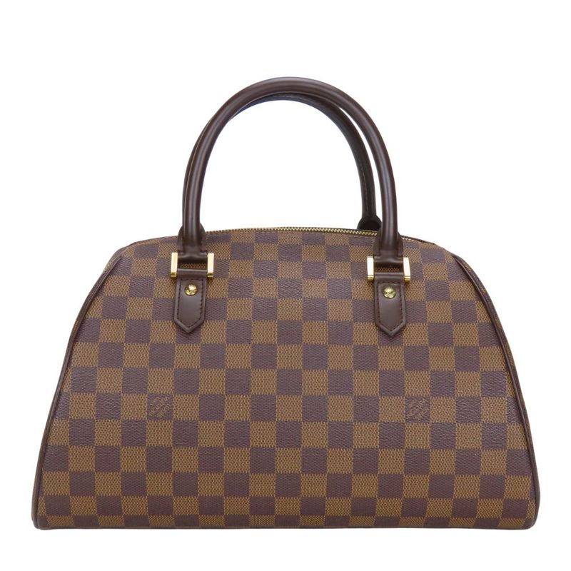 Louis Vuitton Handbag Rivera MM Damier Ebene Brown Gold Hardware — view 3