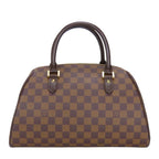 Louis Vuitton Handbag Rivera MM Damier Ebene Brown Gold Hardware — view 3