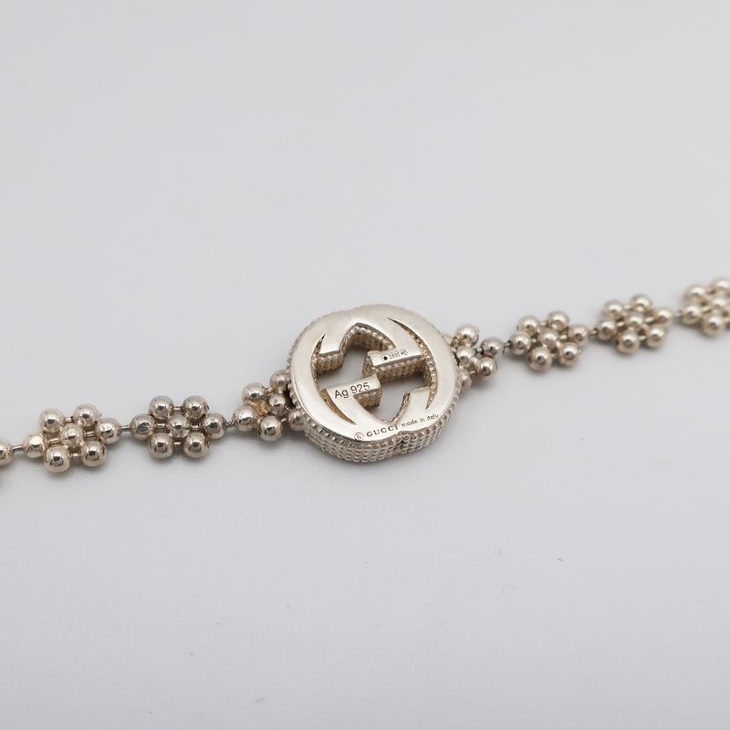 Gucci Bracelet SV 925 Silver GG Logo Accessory Chain — view 8