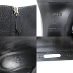 Hermes Flats 60 Black 38 Short Boots Leather Shoes Apparel — view 9