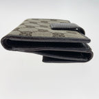 Gucci GG Canvas Compact Wallet W Hook Bifold Beige — view 4