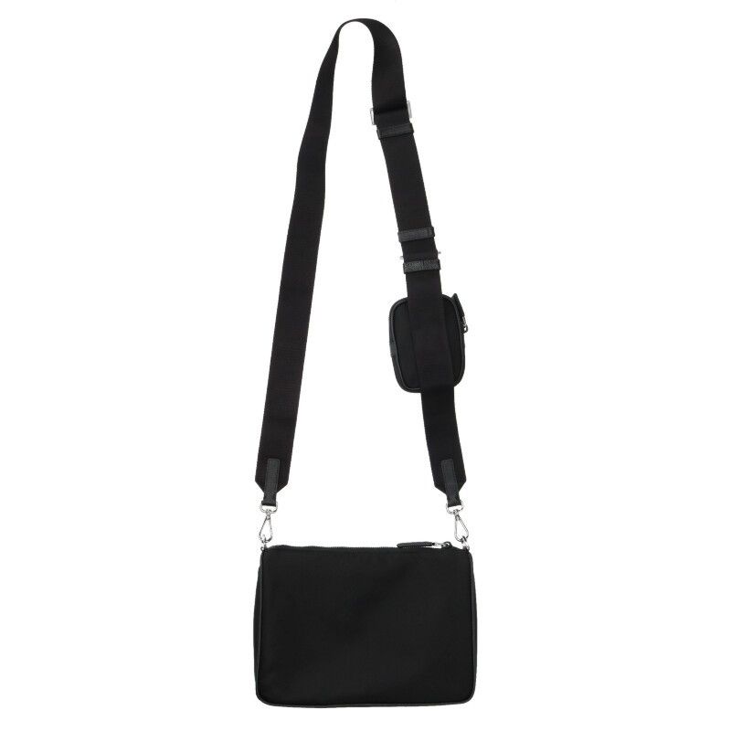 Prada 2 Vh113 Nylon Shoulder Bag with Triangle Plate Mini Pouch — view 2