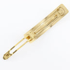 Chanel Logo Vintage Gold Plated 97 a Barrette — view 3