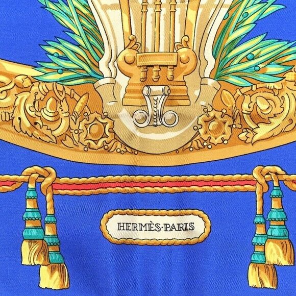 Hermes Silk Scarf 90 Hommage A Charles Garnier Architecte De L'Opera Paris — view 5