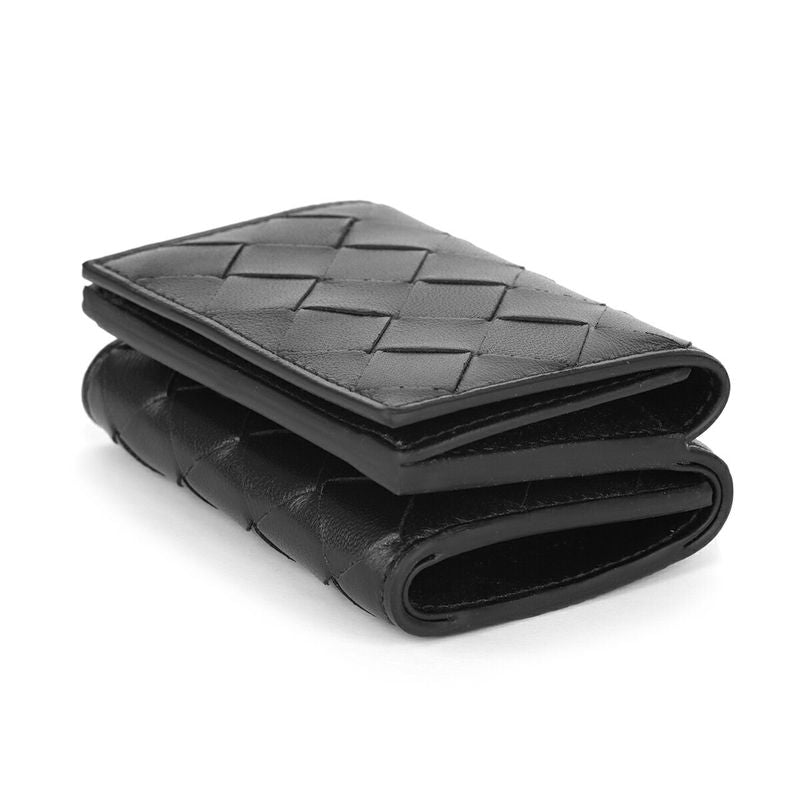 Bottega Veneta Trifold Wallet Tiny Black — view 3