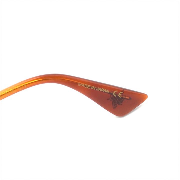 Gucci L'aveugle Paramor Round Frame Sunglasses Eyewear Gold Black — view 7