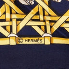 Hermes Silk Scarf Carre 90 FEUX de ROUTE Carriage Lantern Red — view 6