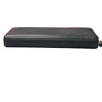 Prada Saffiano Metal Round Zipper Long Wallet 1 Ml506 Black 3347 — view 7