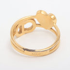 Christian Dior Clair D Lune CD Heart Ring L GP And Faux Pearl — view 3