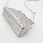 Chanel Fishmouth Chain Shoulder Bag Silver Vintage 3 rd — view 5