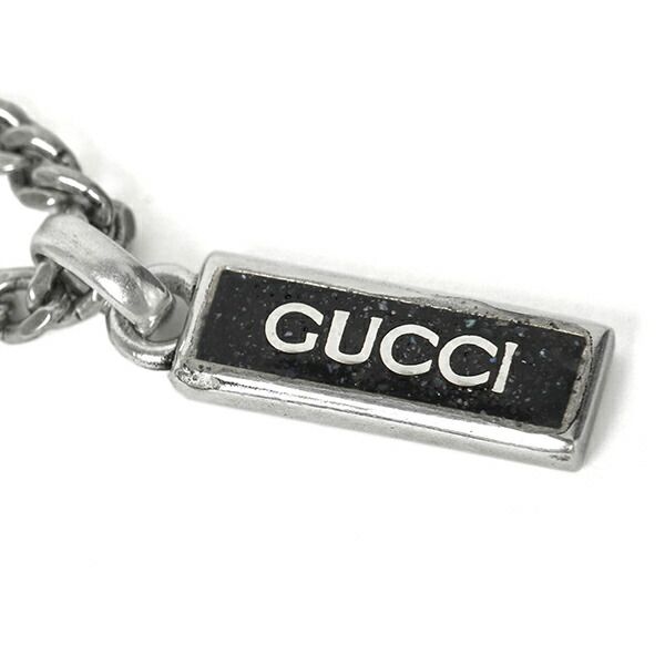 Gucci Necklace Enamel Pendant Black — view 6