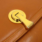 Gucci 60 S Vintage Archive Box Calf Leather Shoulder Body Bag Camel — view 4