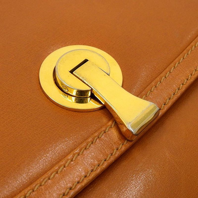 Gucci 60 S Vintage Archive Box Calf Leather Shoulder Body Bag Camel — view 4