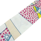 Hermes Twille Scarf 100% Silk Animapolis White Green Pink Multicolor Small — view 6
