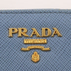 Prada Saffiano Astrale Light Blue Fold Wallet — view 8