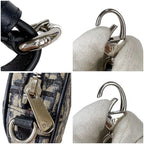 Christian Dior Oblique Baby Ball Mini Shoulder Bag Trotter Pattern Circle Round — view 8
