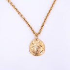 Chanel Chain Long Necklace Coco Mark Gold Accessories 94 P Vintage — view 4