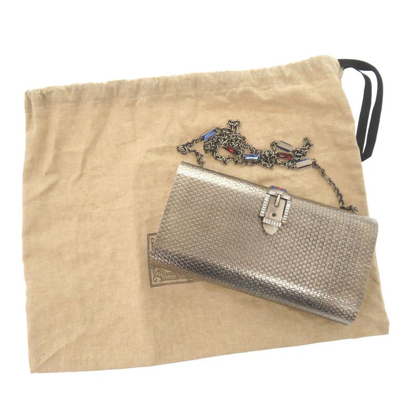 Gucci Metal Crystal Silver Chain Shoulder Bag 0347 — view 2