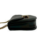 Celine Teen Chain Buzas Triomphe Logo Calf Leather Shoulder Bag — view 6