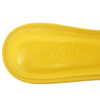 Hermes Oasis Sandals Size 35 Yellow Series Heel H Motif — view 8
