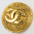 Chanel Earrings Coco Mark Metal Gold Plated Accessories 96 — view 7