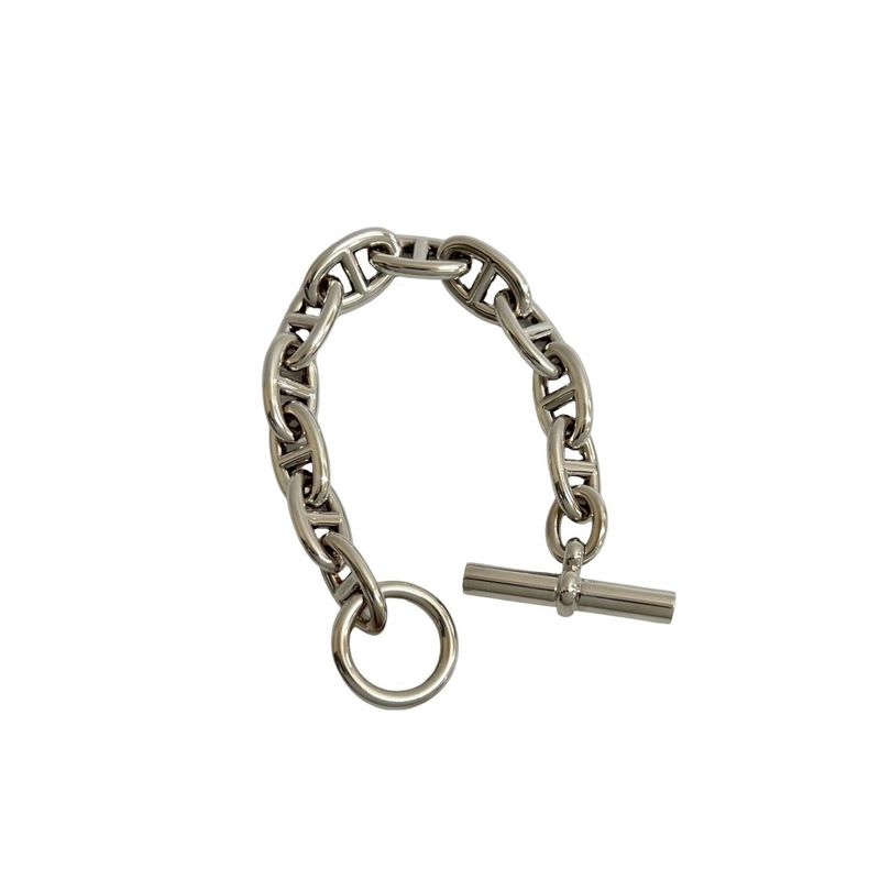 Hermes Chaine D'ancre GM 11 Pieces Silver 925 Chain Bracelet Bangle Accessory — view 5