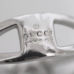 Gucci Ring Silver Interlocking
