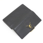 Louis Vuitton Taurillon Portefeuille Capucines Long Wallet Black — view 3
