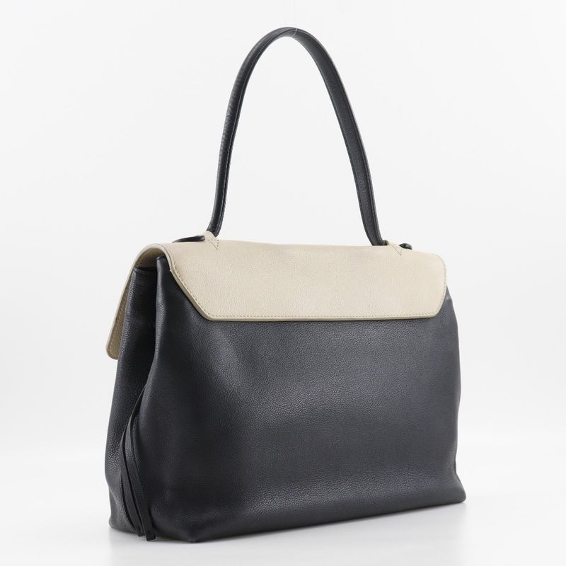 Louis Vuitton Lock Me MM Calf Black Beige Du0185 Tote Bag — view 3