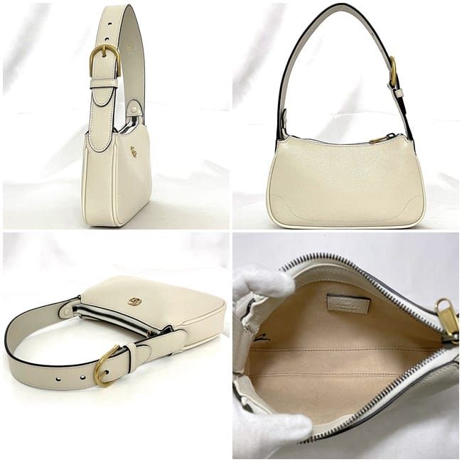 Gucci Mini Shoulder Bag Aphrodite White GG Marmont — view 2