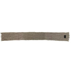 Loewe Scarf Gray Mohair Wool Leather — view 2
