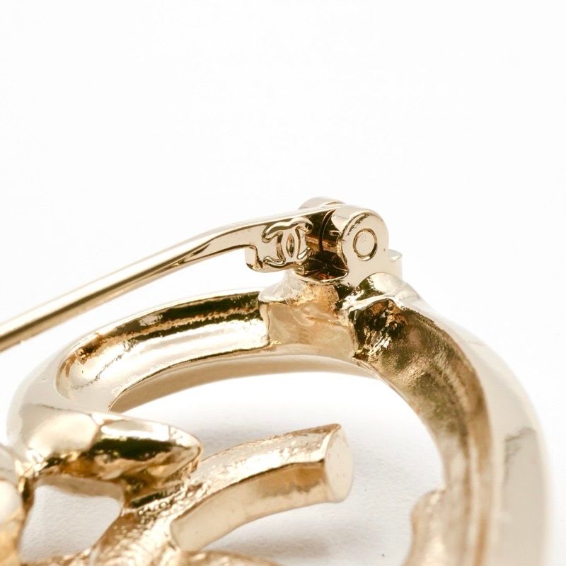 Chanel Brooch Corsage Gold Heart Coco Mark Rhinestone — view 9
