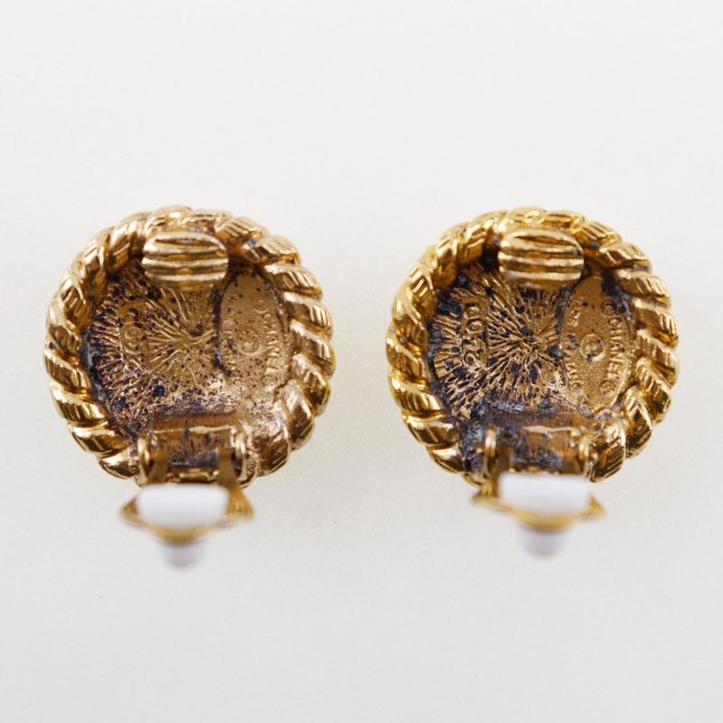 Chanel Coco Mark Gold Plated 16.0 g Earrings — view 5