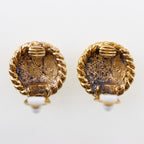 Chanel Coco Mark Gold Plated 16.0 g Earrings — view 5