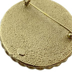 Chanel Brooch Pin Accessories Jewelry Circle Small Coco Mark GP Pink — view 7