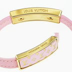Louis Vuitton Bracelet Nanogram Enamel M8803 Z Pink Gdhardware Accessorie — view 5