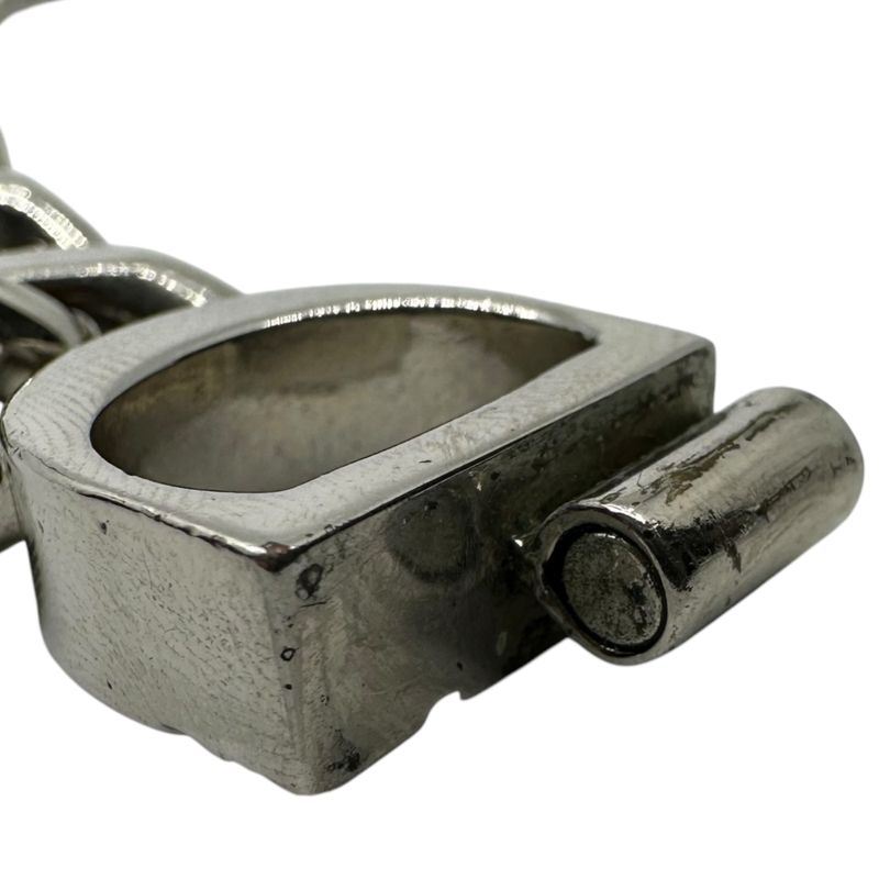 Christian Dior CD Icon Chain Link Necklace Silver — view 9