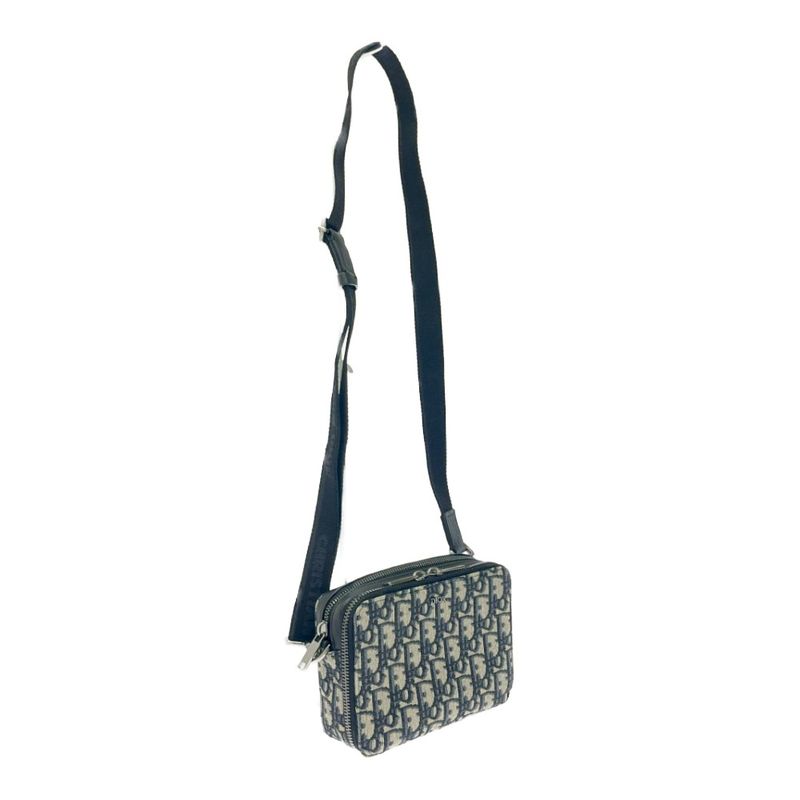 Dior 2 yse Canvas Leather Oblique Strap Pouch Shoulder Bag — view 2