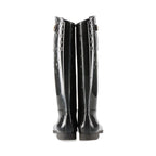 Louis Vuitton Monogram Drops Line Rubber Long Boots 36 Black — view 6