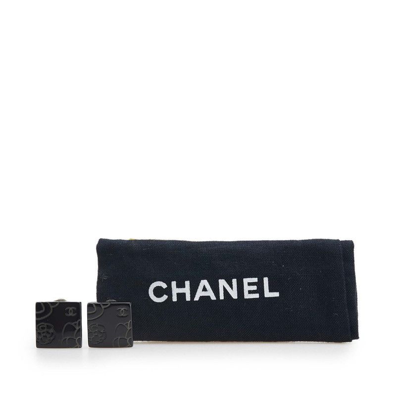 Chanel Camellia Square Black Metal — view 4