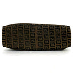 Fendi Tote Bag Brown Black Zucchino — view 4