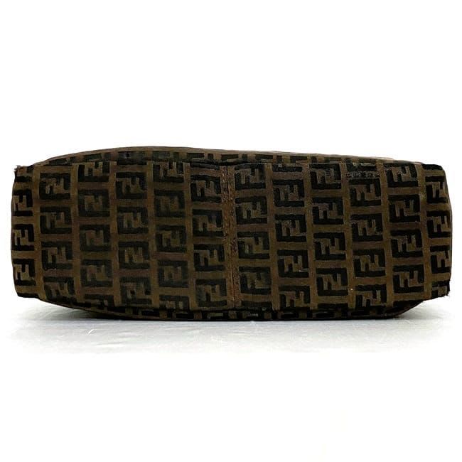 Fendi Tote Bag Brown Black Zucchino — view 4