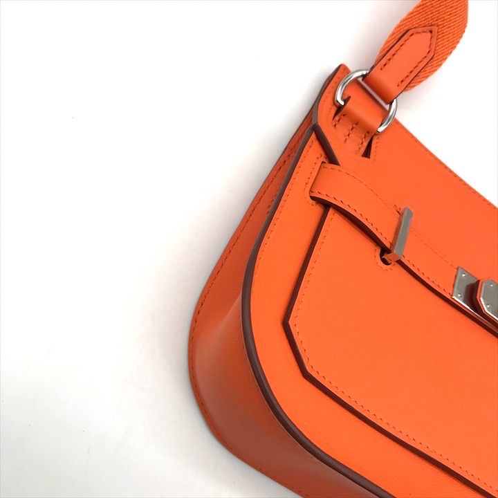 Hermes Items Jypsiere Mini Evercolor Orange Phardware Shoulder Bag — view 5